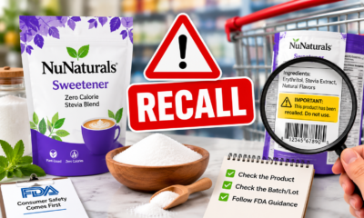 NuNaturals Sweetener Recall FDA Warning
