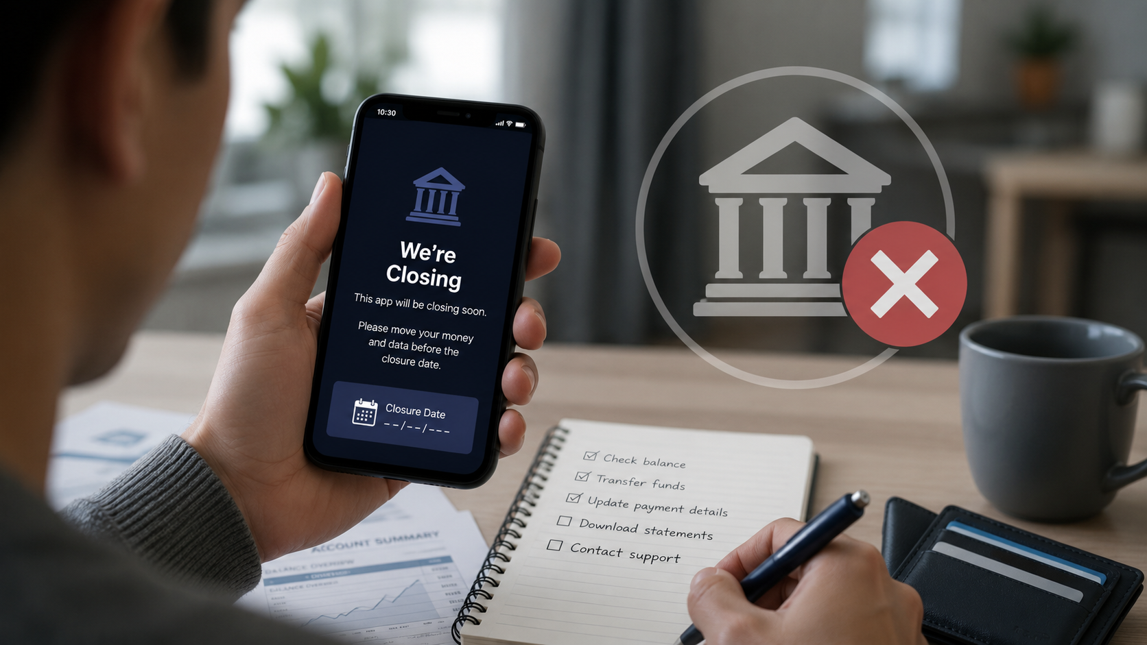 Zero Banking App Closing