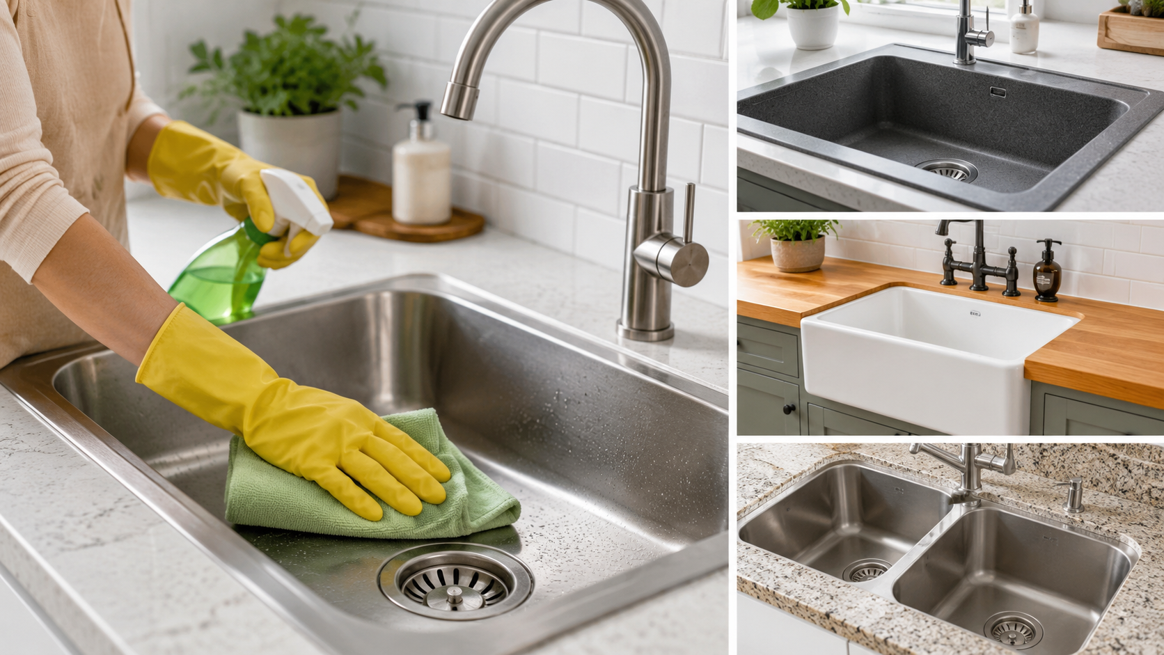 Clean a Kitchen Sink