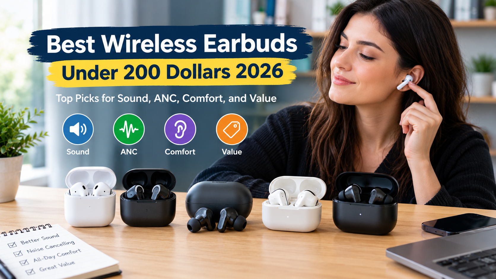 Best Wireless Earbuds Under 200 Dollars 2026